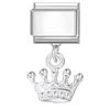 New Bow Crown Butterfly Heart Key Cherry Pendant Italian Charm Link Stainless Steel Fit 9MM Bracelet Women Men DIY Making Gifts