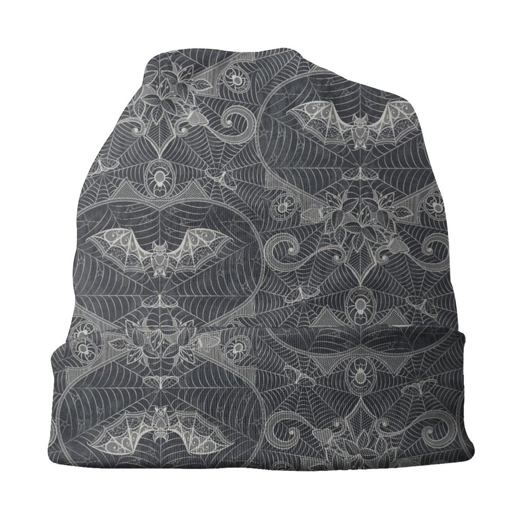 Gothic Spider Web Winter Warm Bonnet Homme Slouchy Beanie Hat Hip Hop Outdoor Ski Skullies Beanies Caps for Unisex Women