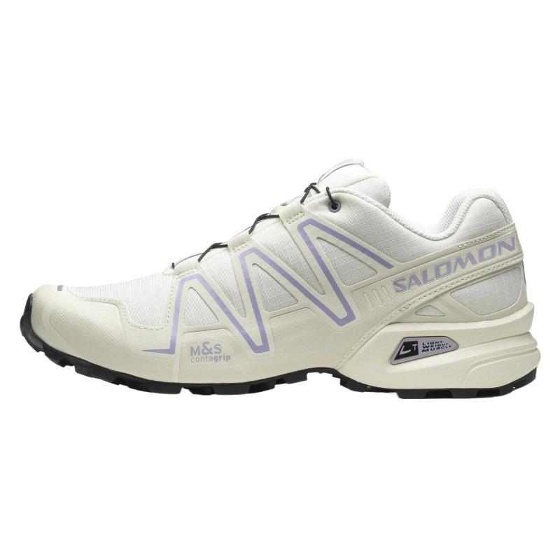 SALOMON Speedcross 3 Anti Slip And Wear Resistant Lightweight Low Top Outdoor Shoes Unisex White Sneakers 477234