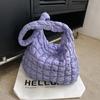 Borse a Spalla in Cotone Piumino per Donna Moda Borse a Mano in Cotone Spaziale Pieghettate a Bolle da Donna Grande Capacità Borsa a Tracolla Totes