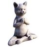 Meditating Dog Statue for Home Decoration Dog Cat Meditation Garden Decor Best Gifts for Yoga Lover Outdoor Art