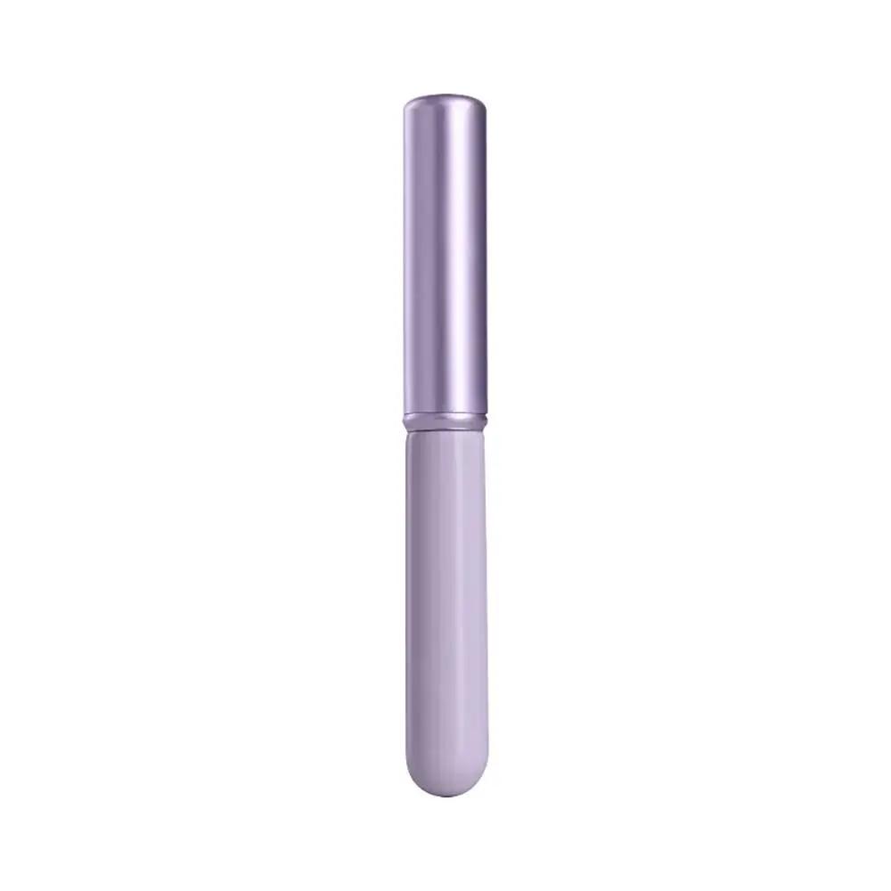 3 Color Lip Brush Mini Lipstick Professional Concealer Smudge Brush Concealer Smudge Brushes Lip Accessory Makeup Tool With Cap фиолетовый