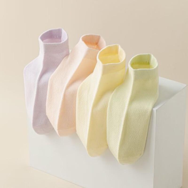 Qiansiniao Summer Ultra-Thin Mesh Breathable Mid-Calf Socks - 5 Pairs