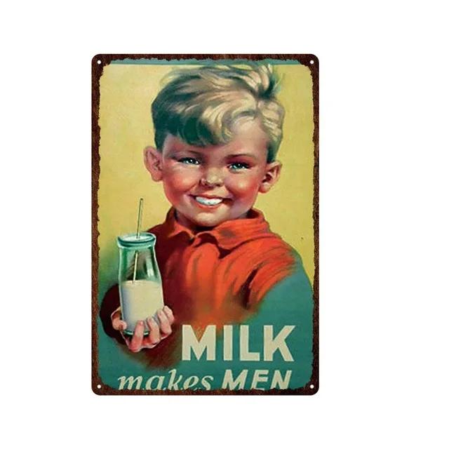 Vintage Coconut Milk Beach Bar Tin Sign  Southeast Asia Popcorn Beer Cafe Restaurant Kitchen Wall Decor Metal Poster