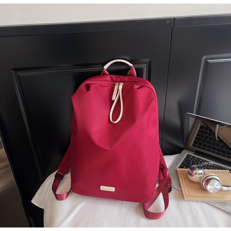 

Рюкзак большой вместимости женский рюкзак 2025 новая мода школьный рюкзак для девочек студентов колледжа легкая дорожная сумка-мессенджер бордовый