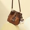 Womens Large Capacity Crossbody Bag Urban Chic Shoulder With Zippered Pockets Synthetic Leather Bucket Style
