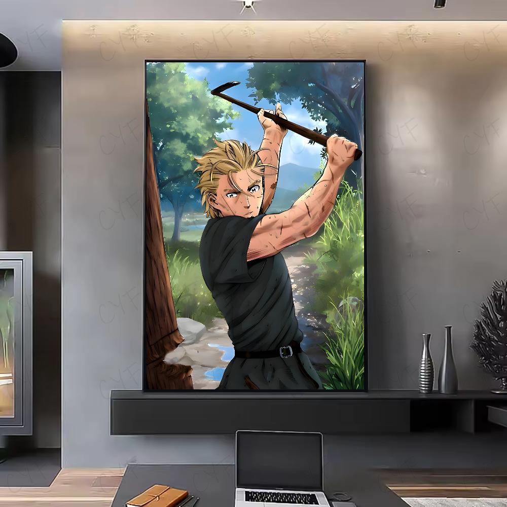 Vinland Saga Anime Manga Poster HD art adesivo da parete impermeabile casa soggiorno camera da letto bar decorazione estetica