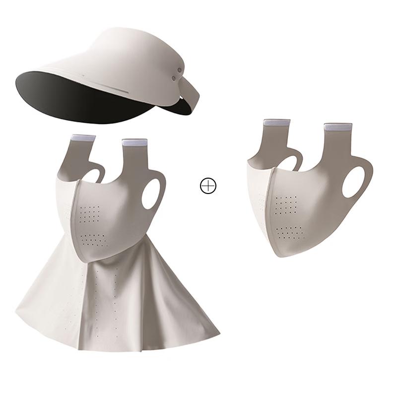 

Xianluozi 3-in-1 Detachable UV Protection Sun Hat with Ice Silk Mask