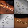 Small Aperture Stud Earrings for Women, Featuring Luxurious and High-end Style, with A Minimalist and Simple Ear Loop Design.