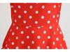 Summer Polka Dot Hepburn Dress with Ribbon - Big Swing Style