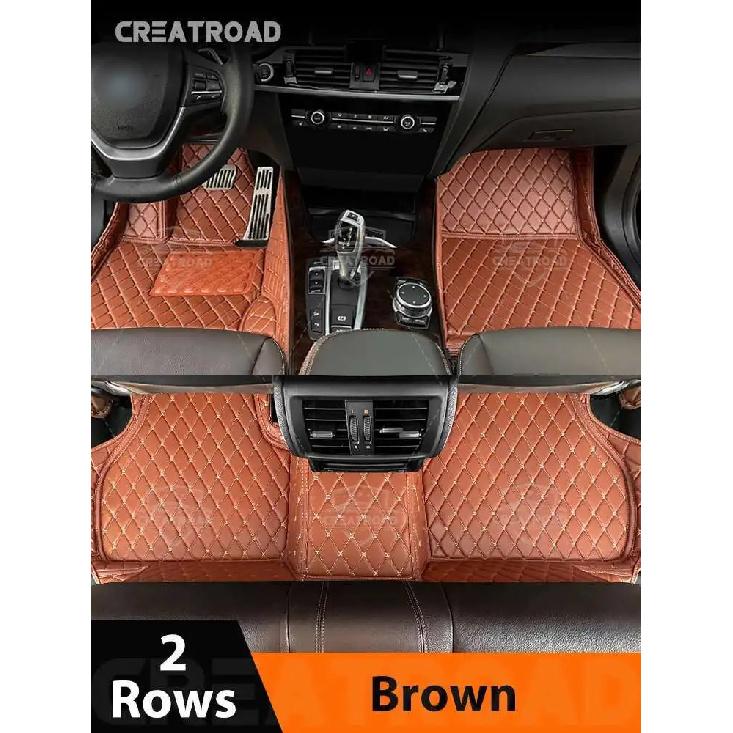 Autofußmatten für Toyota Highlander Hybrid 7 Sitze -2025 Auto-Fußmatten Automobil-Teppichabdeckung Innenzubehör