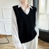 Women's Cashmere Vest Qinghe Cashmere 30% Cashmere 70% Wool Autumn and Winter Cashmere Vest Soft and Warm