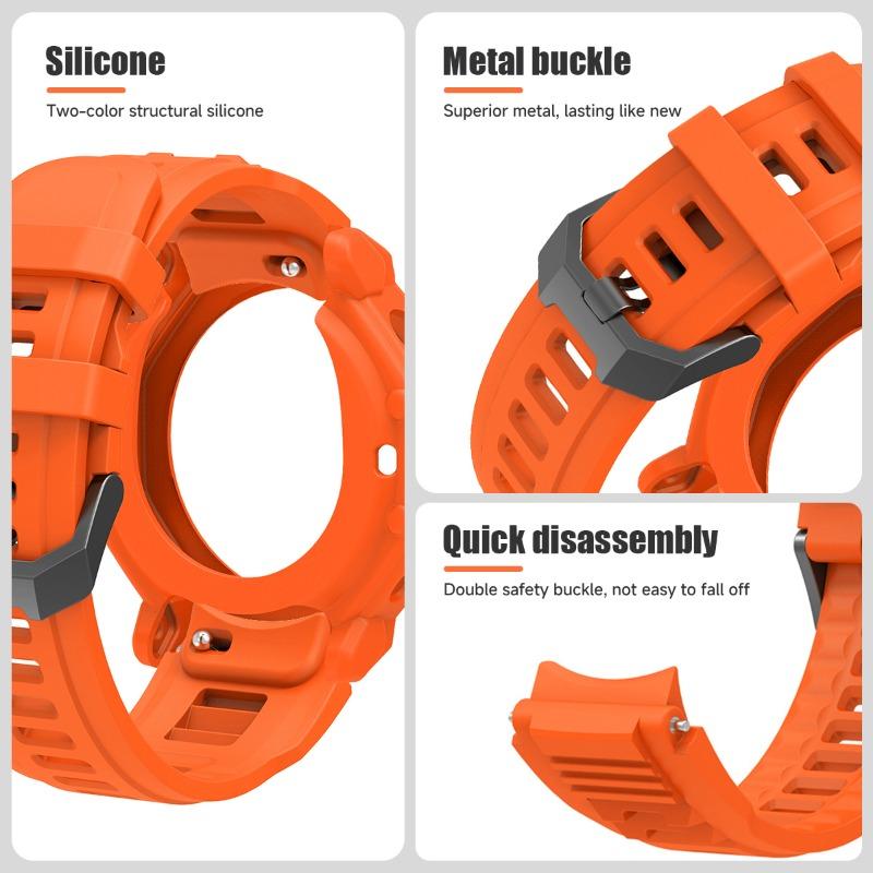 Silikonowy Pasek + Silikonowe Etui do Smartwatcha Amazfit T-REX 3Pro Pasek do Zegarka Dla Huami Amazfit T-rex3Pro 48MM Bransoleta