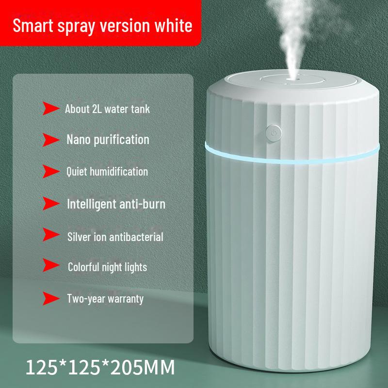 

Увлажнитель воздуха USB 2л: Двойной спрей, тихая ароматерапия, большая емкость для дома