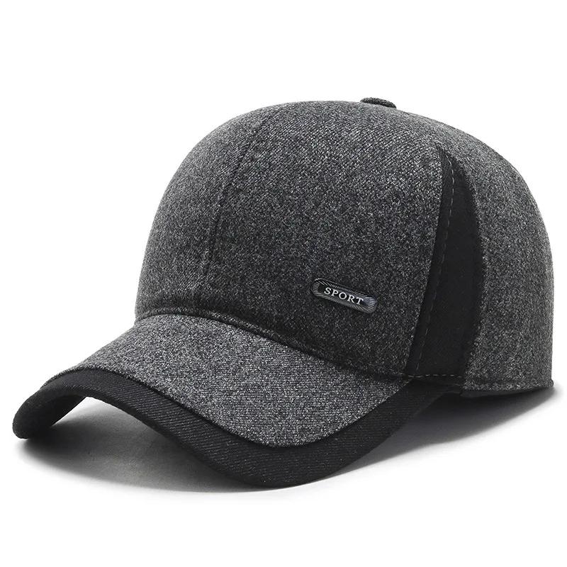 

Winter Hat for Men with Ear Flaps, Thermal Thickened Dad Baseball Cap - Trendy Daily Casual Adjustable& 8Y