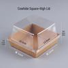 AVADEN Square Kraft-Style High-Lid Takeout Boxes