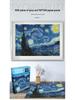 1,000-Piece High-Difficulty Jigsaw Puzzle for Adults - Stress Relief and Boredom Buster Featuring Famous Van Gogh Oil Paintings.