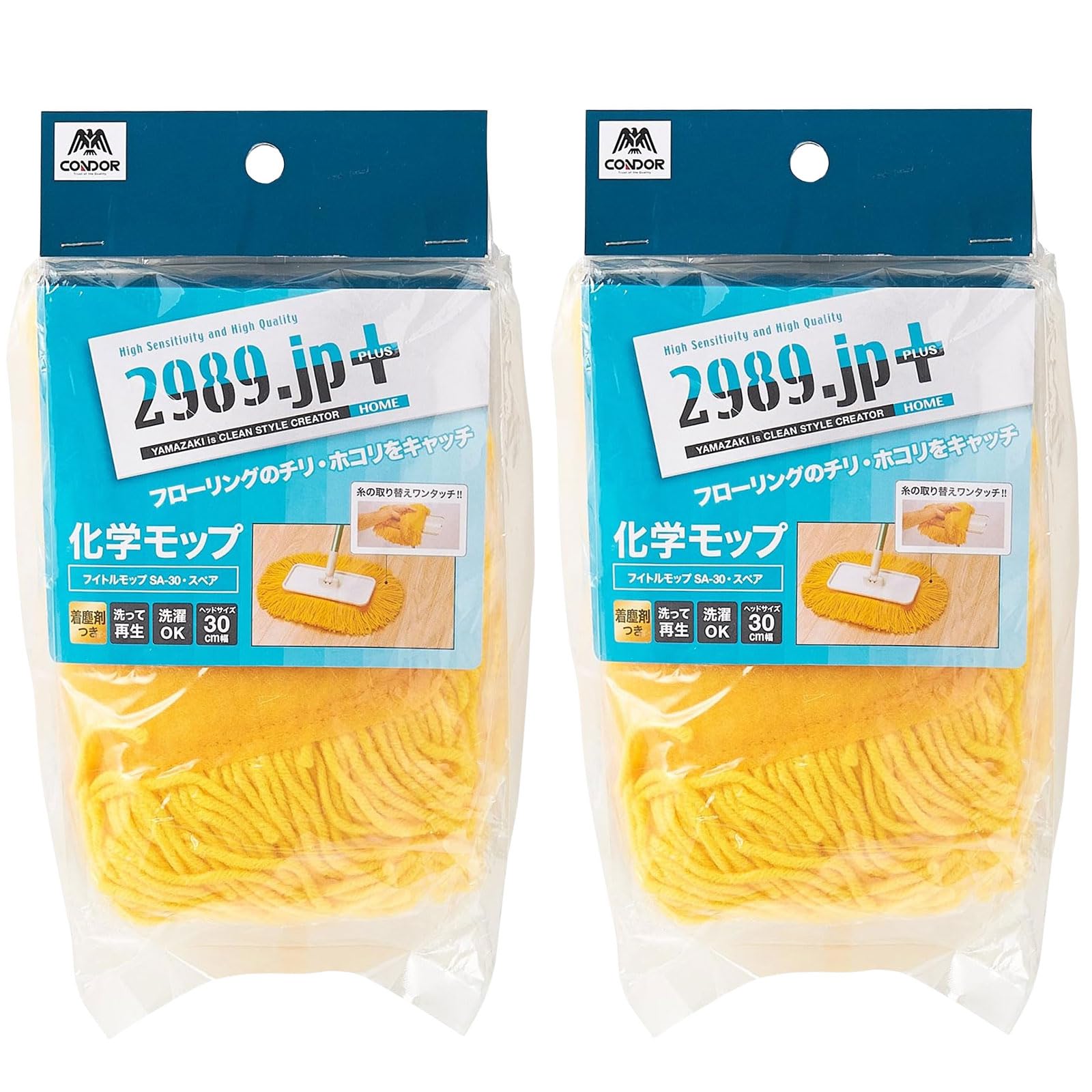 

Yamazaki Sangyo Химическая швабра для пола Запасная сменная Fuitoru Ширина швабры 30 см Набор из 2 штук Влажная Пол автомобиля Коммерческая Водопоглощающая 208661 2989.jp+ SA-30