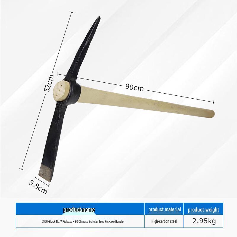 Large Forged Steel Farm Pickaxe