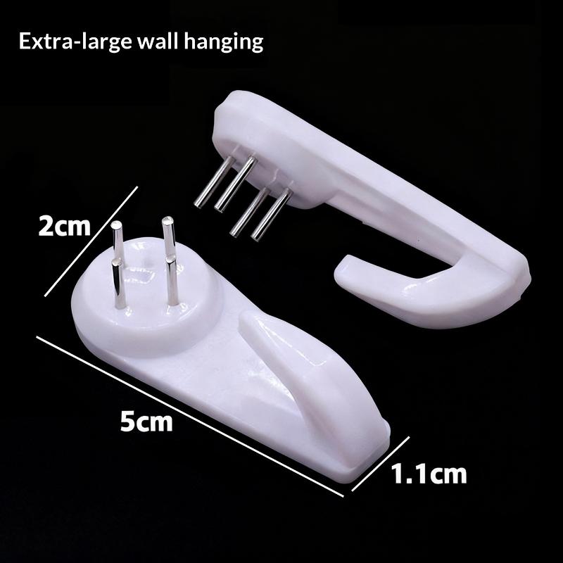 10Pcs No Trace Picture Frame Nail Hook Kit Heavy Duty Seamless for Home Wall Art Clock Poster Decor Hanging Installation