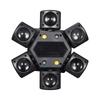 LED Moving Head 80W RGBW 4in1 Mini Six Arm Beam Strobe Light Yellow Flash Dj Bar DMX 512 Remote Control Stage Effect