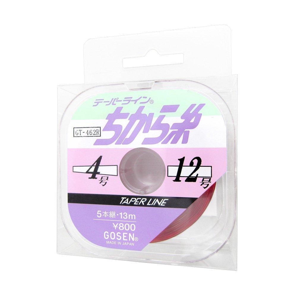 

GOSEN Taper Line Chikara Thread 13m x 5 rolls (Red) No. 4-12 GT-462R