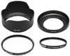NinoLite lens hood 62mm 46mm UV filters for Z DX VR and Z DX VR HB-90A & HN-40 + & (4-piece set) 50-250mm f/4.5-6.3 16-50mm f/3.5-6.3 lenses.