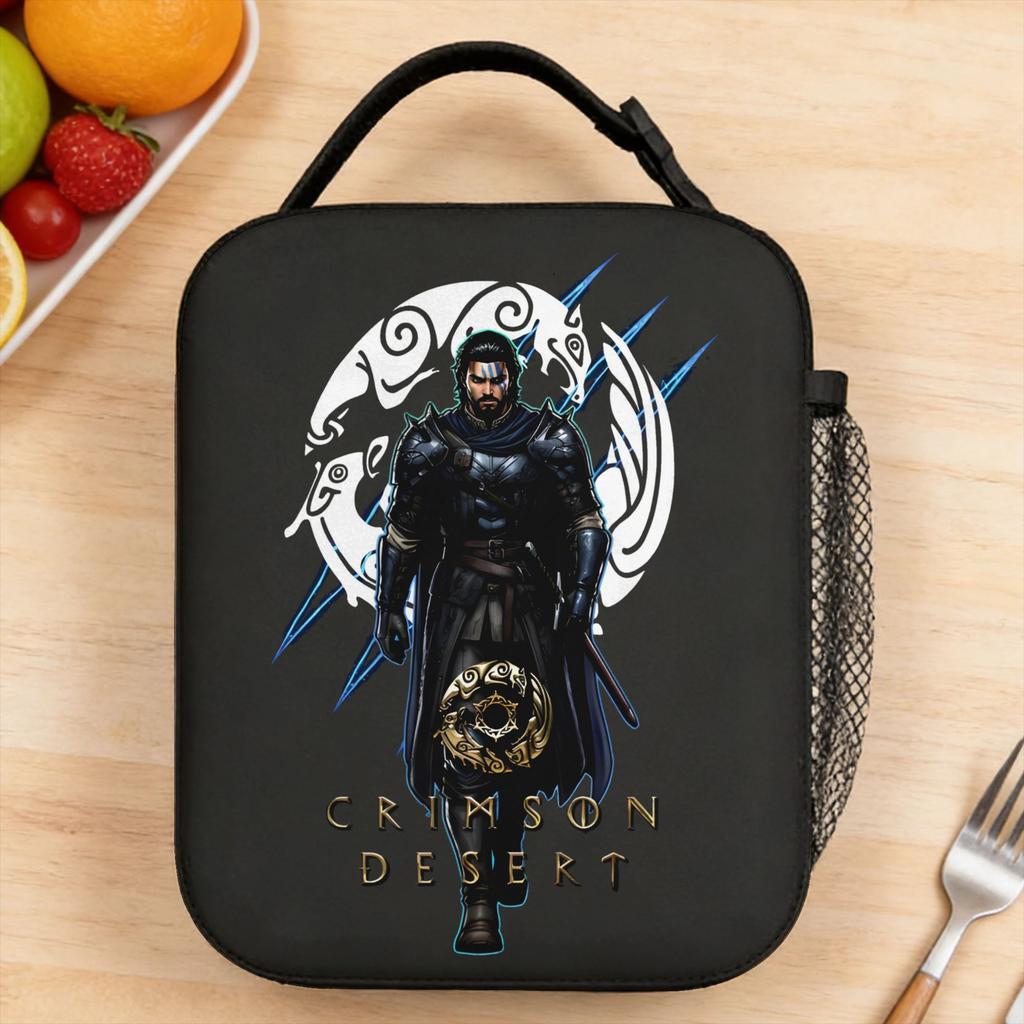 Crimson Desert 2026 Lunch Bag Game Cute Lunch Box For Girls School Portable Cooler Bag Waterproof Custom Tote Food Bags