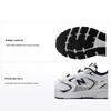 408 Zapatillas de Running Cómodas de Tela Cuero Duraderas Transpirables Ligeras de Caña Baja Unisex Zapatillas Deportivas Blanco Negro ML408I