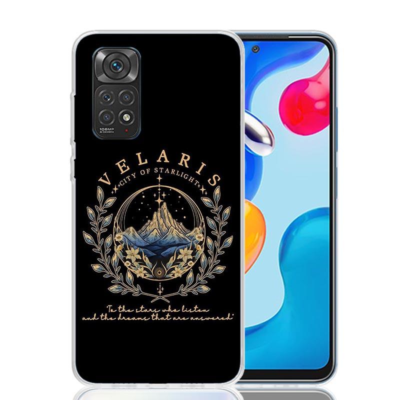 A Court of Mist Fury Sarah J Maas Phone Case For Xiaomi Redmi Note 13 14 15 Pro Plus 12S 12 14S 11S 11E 10 10S 11 11T 5G 4G Cove