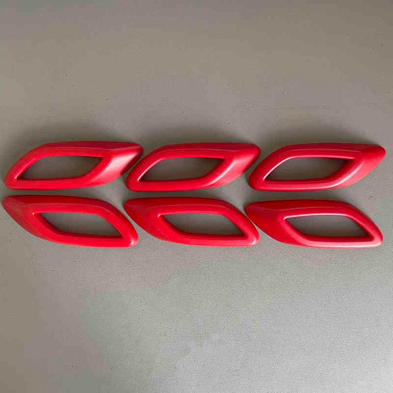Compatible with Maserati Levante 2016-2021 Car Fender Air Outlet Vent Decoration Cover Sticker Car Accessories Glossy Red