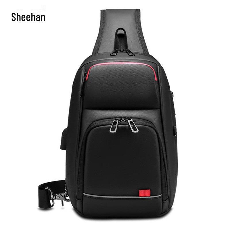 

Men s Large Capacity Outdoor Cycling Messenger Bag with USB Charging