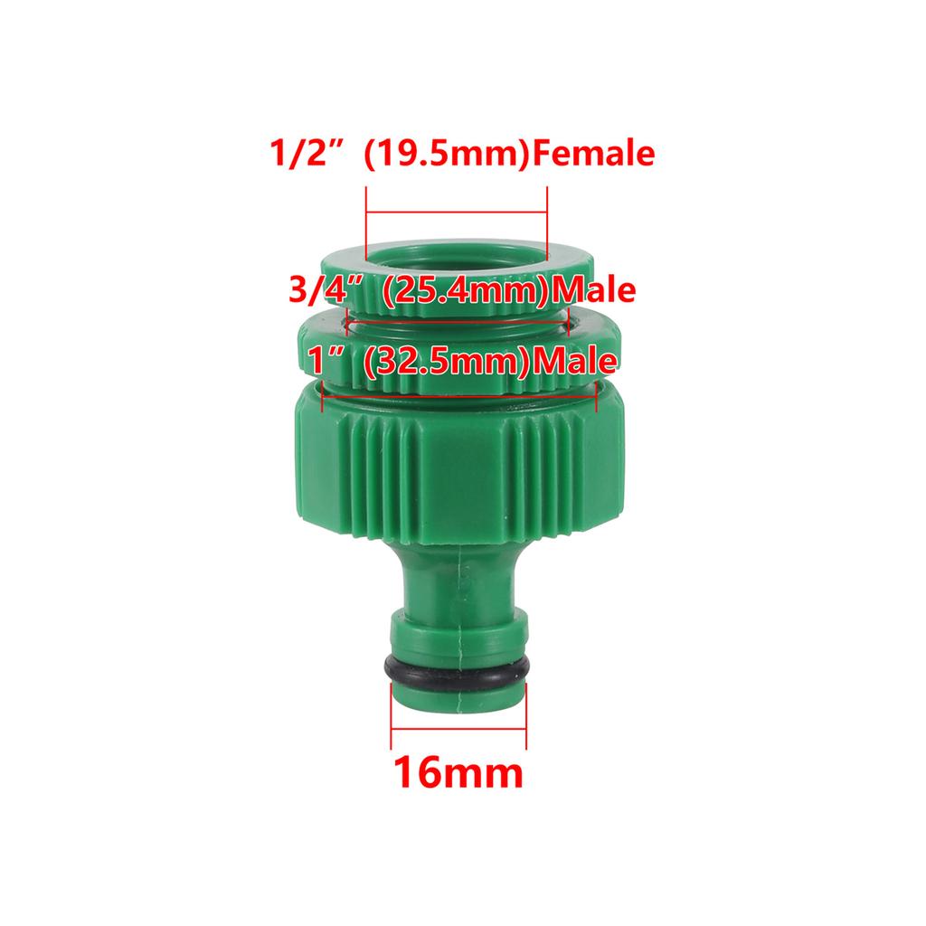 16mm Nipple Quick Connectors Plastic 1/2 3/4 Inch Male Female Thread Water Gun Adapters Garden Irrigation Coupling Faucet Joints