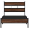 Bed Frame without Mattress Brown Oak Look 90x190 cm Engineered Wood