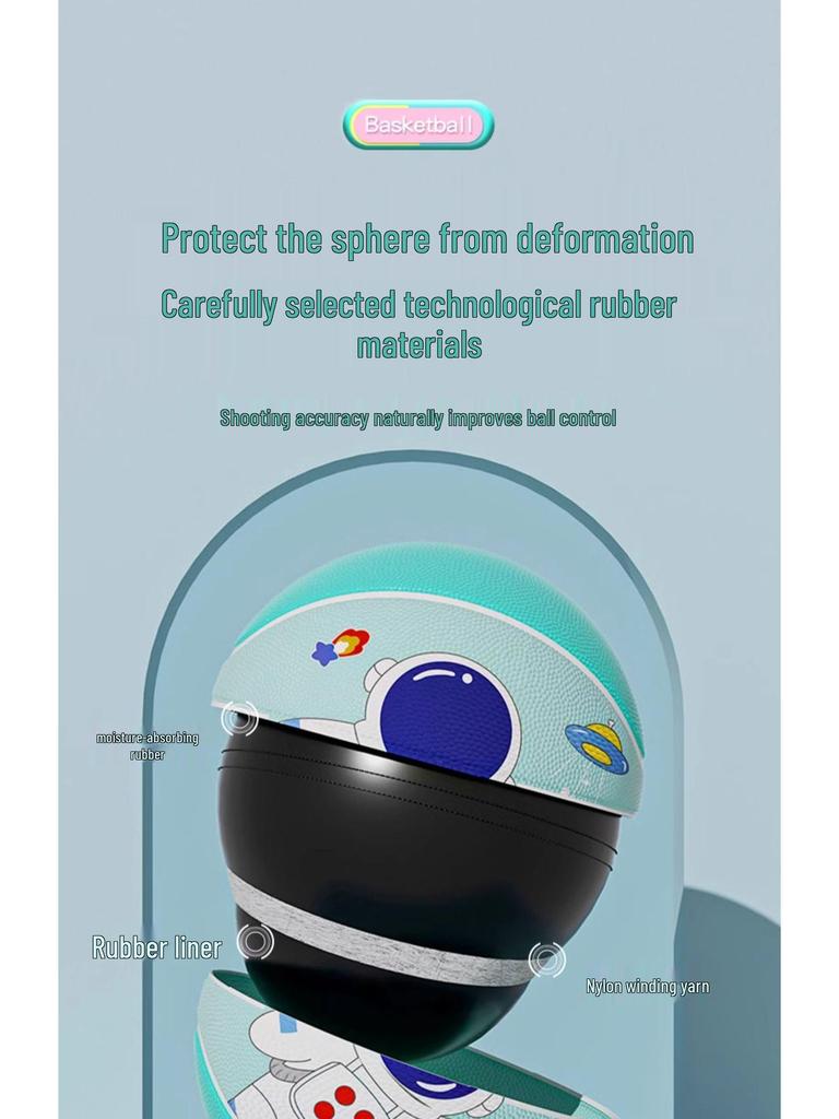 Durable Size 5 Basketball for Kids: Ideal for Elementary and Kindergarten Training, 3-4 Size for Boys and Girls Beginners.