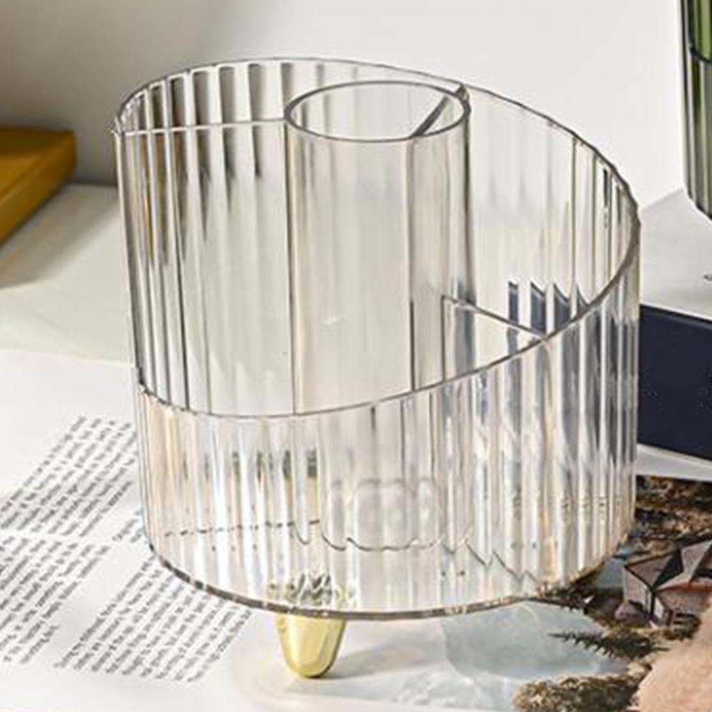 Makeup Brush Holder Case Multi Grids Clear Cosmetic Brushes Storage Box for Pen Lipstick