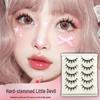 Barbie Style Comic Lash: Natural Dense Black Stem False Eyelashes