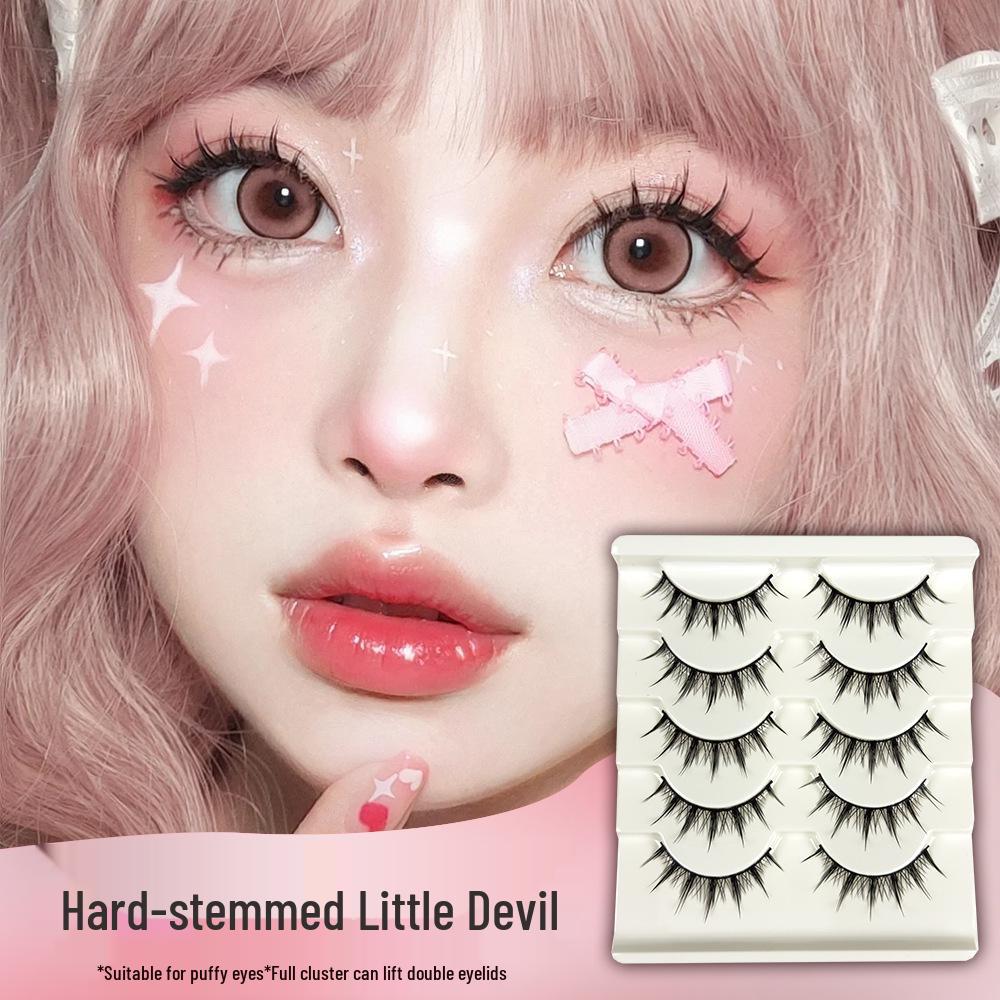 

Barbie Style Comic Lash: Натуральные густые черные накладные ресницы на ножке