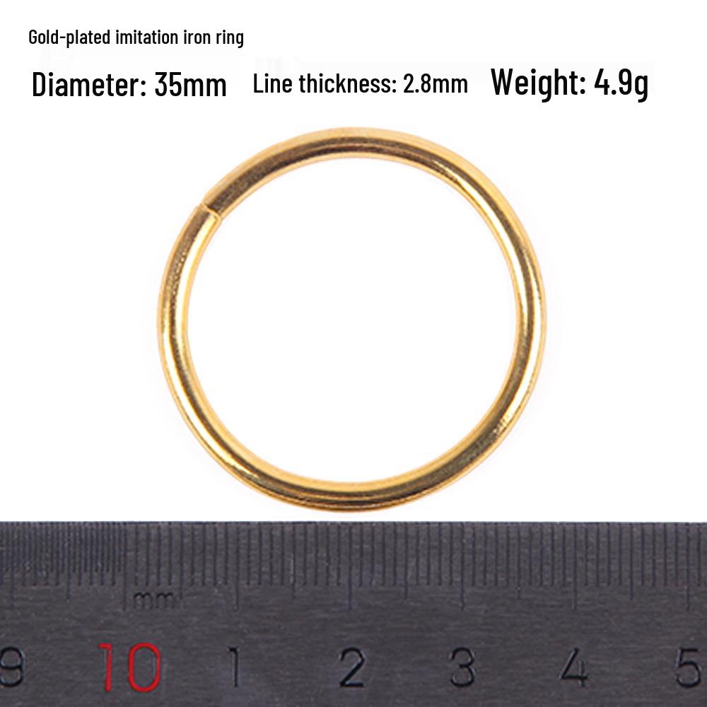 Dream Catcher Gold-Plated Iron and Steel Wire Rings, Various Sizes