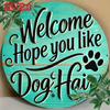Retro Dog Hair Metal Tin Sign – Cute Animals Wall Art for Home Yard Decor