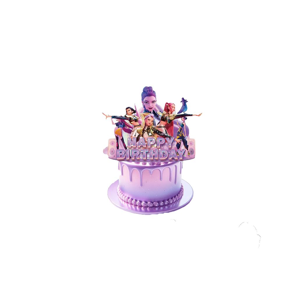 Banner Decorativo per Festa a Tema Compleanno Bandierina da Tirare Bandierina per Torta Palloncino - Set