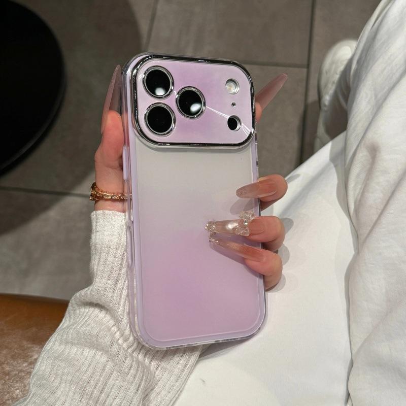 High Value Contrast Color Gradual Change Smudging Seconds Change Applicable Apple 17Pro Mobile Phone Case iPhone16Pro All-inclusive Anti-drop