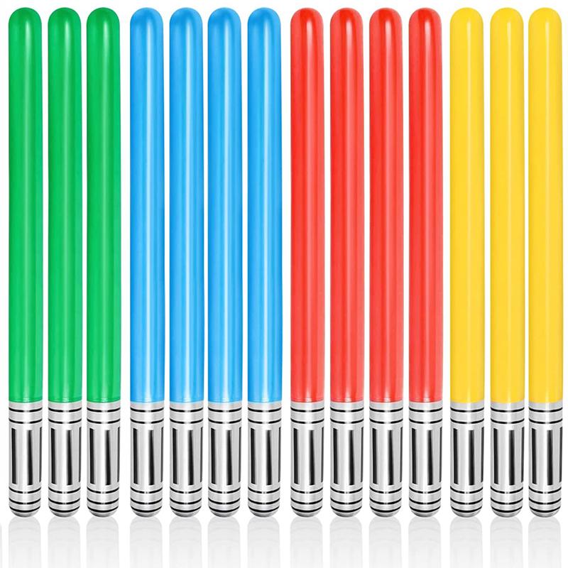 3PCS Inflatable Sword For Kids Blow Up Toys Children Play Carnival Games Halloween Christmas Cosplay Birthday Party Favors