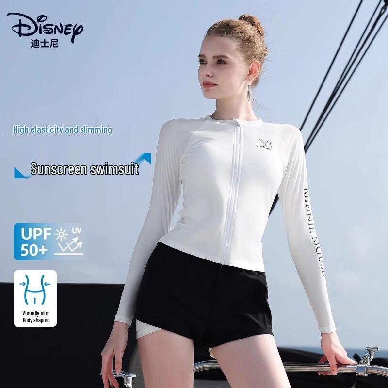 Disney Kids  Long-Sleeve Sun Protection Split Swimsuit Set XL