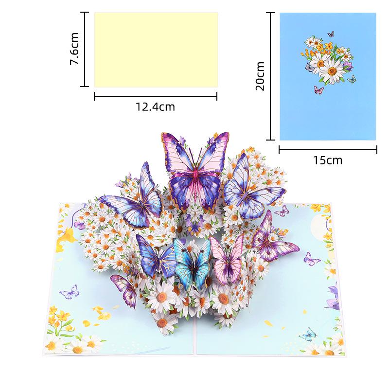 Popular 3D Handmade Christmas Bouquet Greeting Card