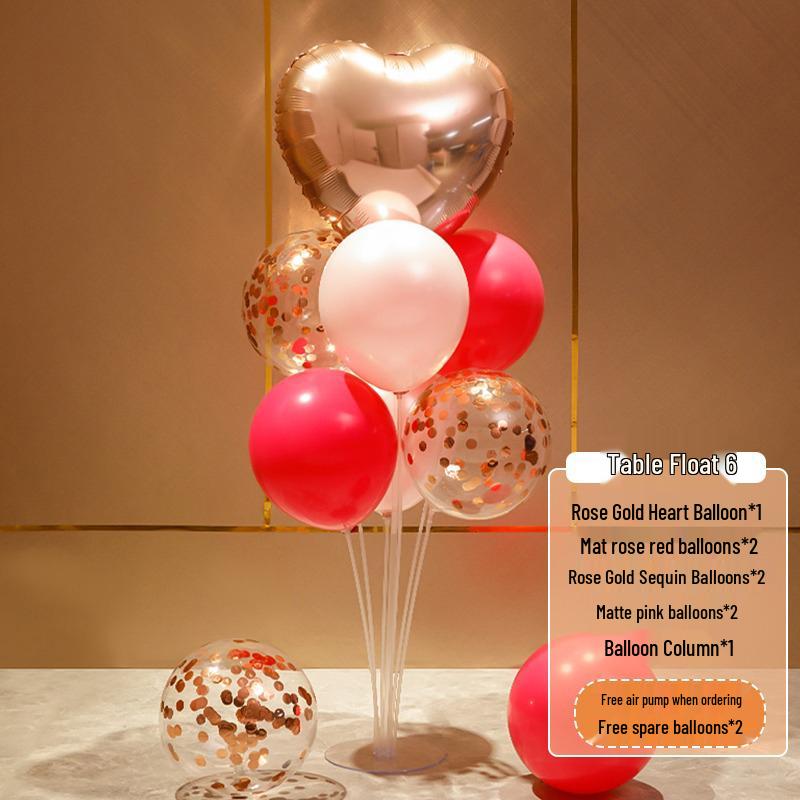 Glowing Balloon Column Stand for Birthday, Party, Shop Opening, or Proposal Decorations