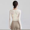 Premium Yoga Suit Women's Sports Top Skinny Long Sleeves Skinny Running Training Pilates Fitness Suit Spring