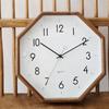 Interform Henritt Wall Clock CL-4089WH, White and Gold, Wood, Octagonal, W28 X H28 X D5.5cm