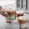 Disposable Transparent PET Cold Drink Cup with Lid Dessert Beverage Shop Takeaway Cup Suitable for Iced Coffee Frozen Yogurt Cheese, Milkshake Juice