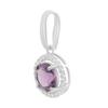 Серебряная подвеска с аметистом 2.104ct (2189381)